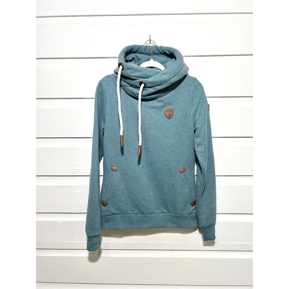 NWOT Wanakome Women's Artemis Cowl Neck Hoodie Artemis Mallard Small RARE Teal - Picture 15 of 15